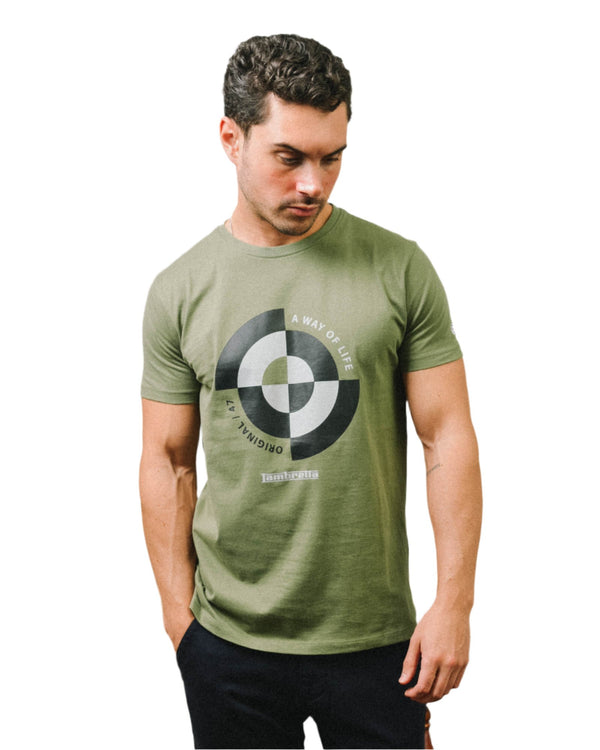 Lambretta Target Quadrant Tee Khaki