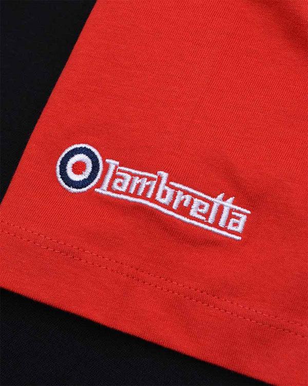 Lambretta Target Raglan Tee Black