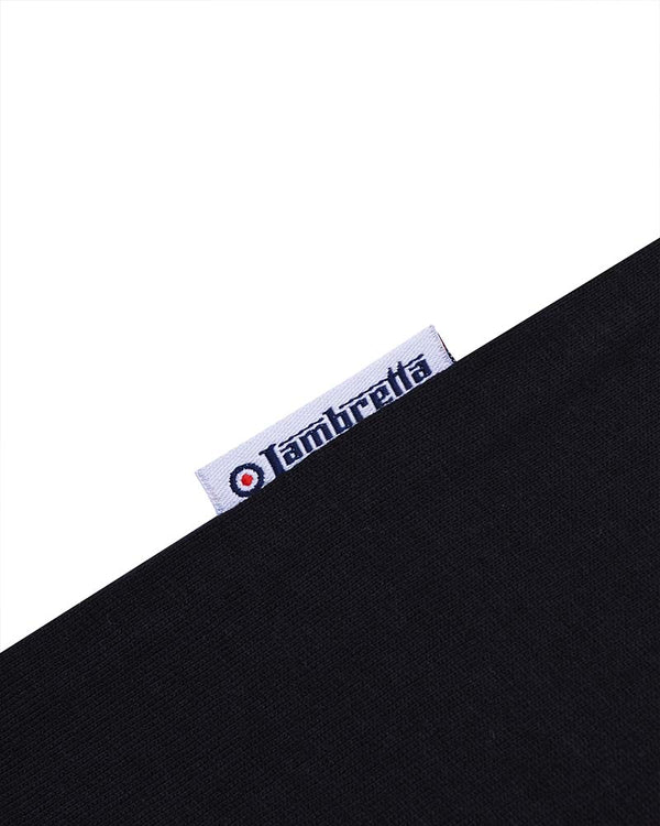 Lambretta Target Raglan Tee Black