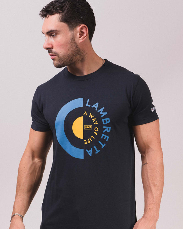 Lambretta Target Tee Navy
