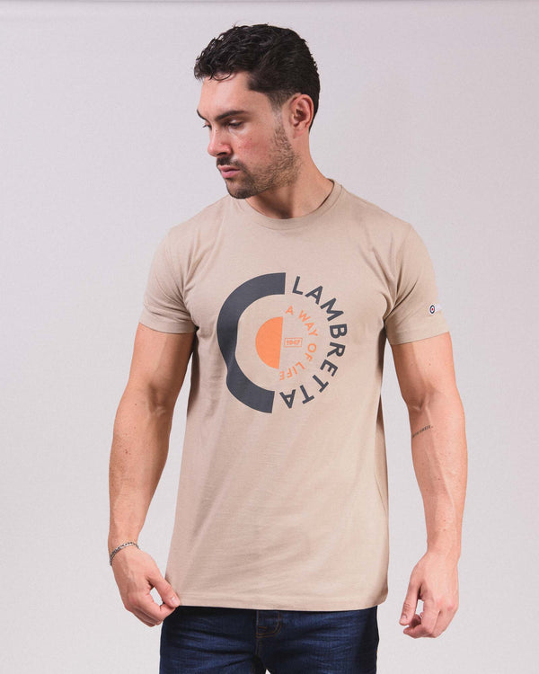 Lambretta Target Tee Stone