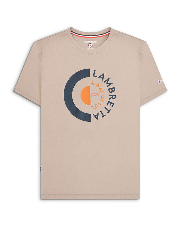 lambretta Target Tee Stone