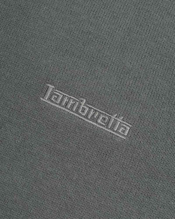 Lambretta Tipped Knitted Jumper Iron/Black