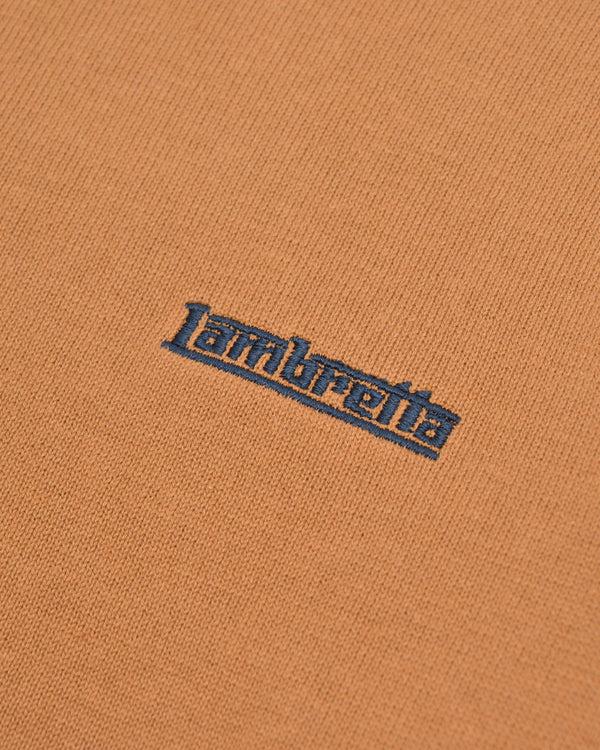 Lambretta Tipped Knitted Jumper Tobacco/Navy