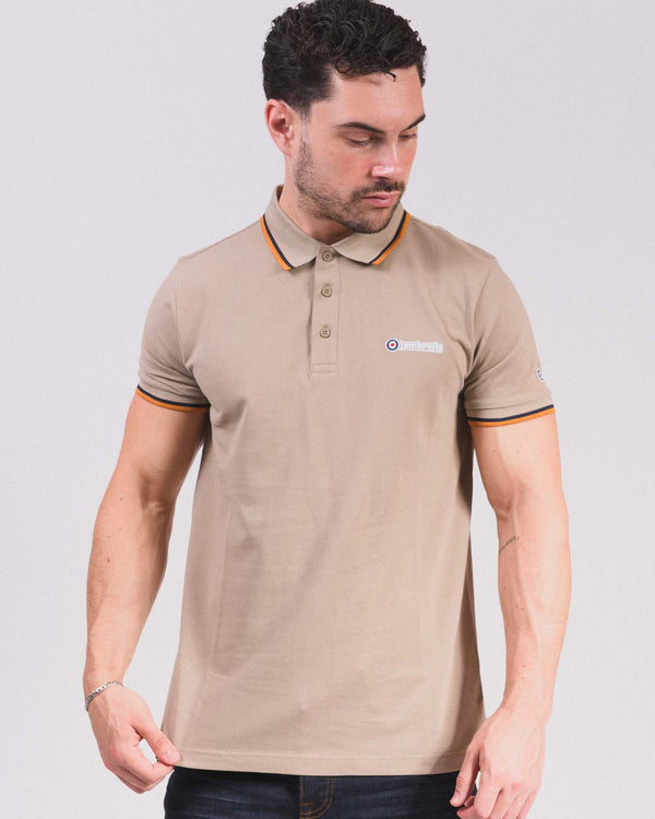 Lambretta Triple Tipped Polo Cashew