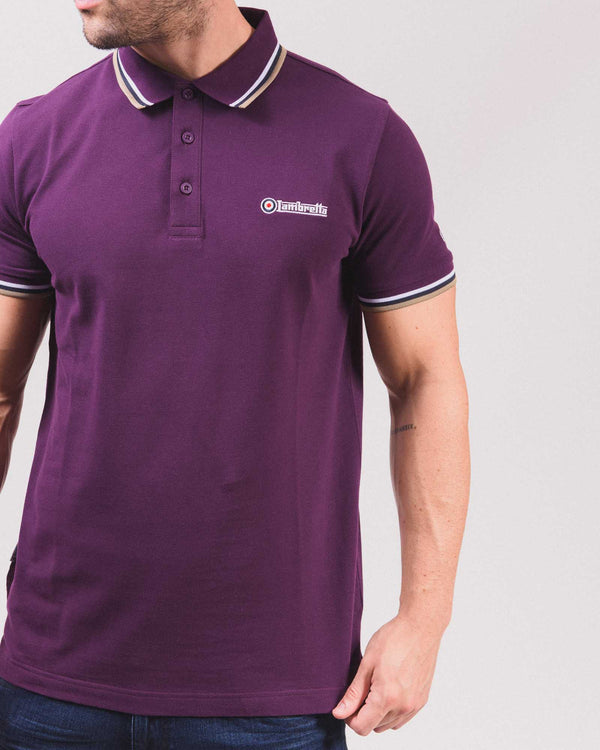Lambretta Triple Tipped Polo Winter Bloom