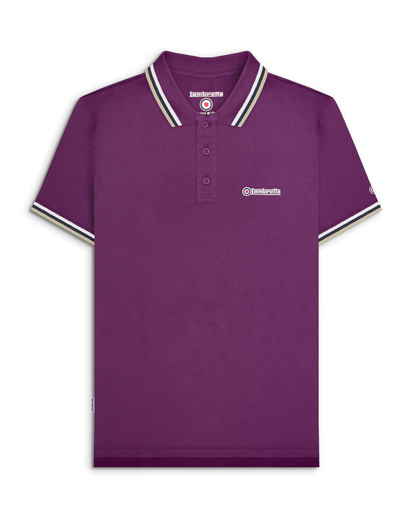 lambretta Triple Tipped Polo Winter Bloom