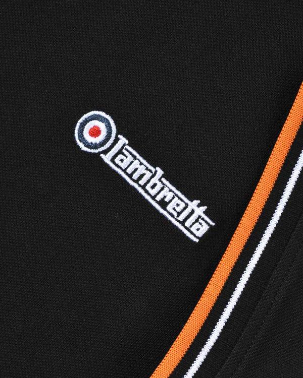 Lambretta Twin Tipped Pique Tee Black