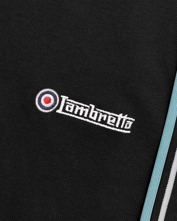 Lambretta Twin Tipped Polo Black