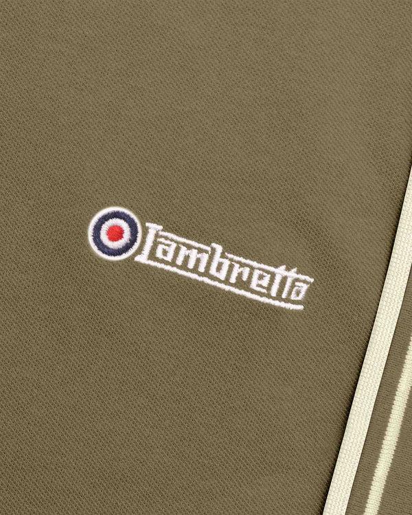 Lambretta Twin Tipped Polo Khaki/Oatmeal
