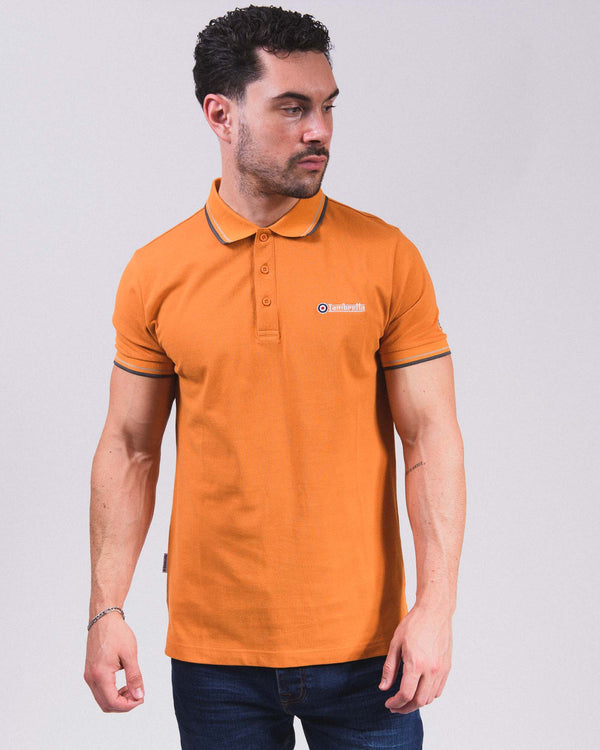 Lambretta Twin Tipped Polo Orange