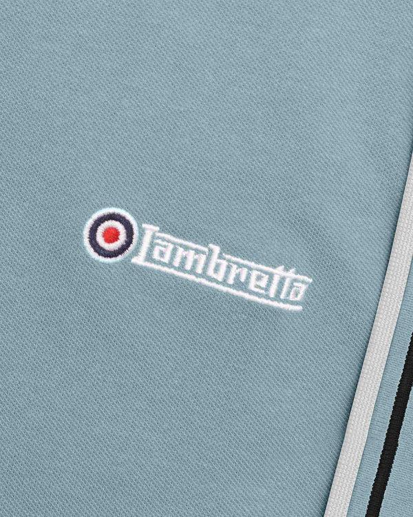 Lambretta Twin Tipped Polo Smoke Blue/Black/Grey