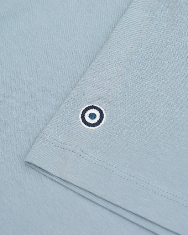 Lambretta Two Tone Panel Tee Dusky Blue