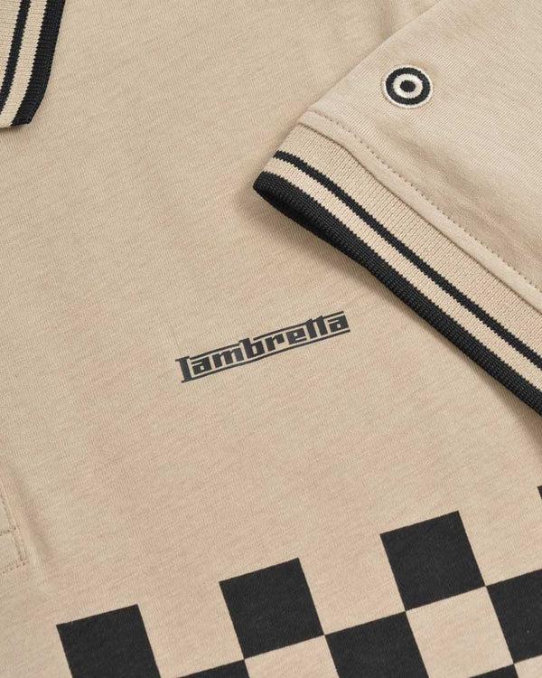 Lambretta Two Tone Polo Stone