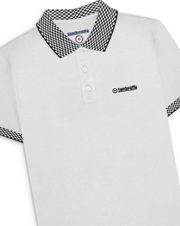 Lambretta Two Tone Polo White