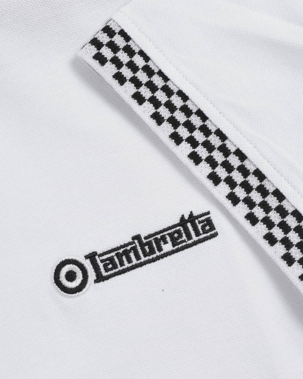Lambretta Two Tone Ringer Tee White