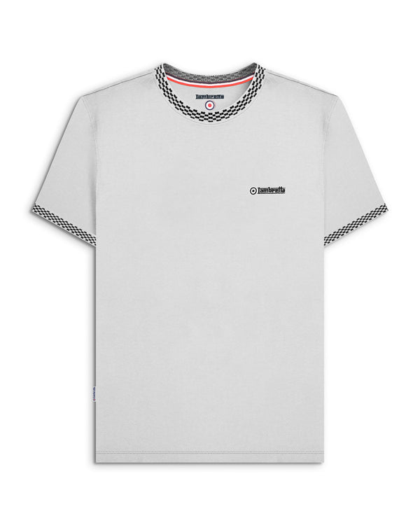 lambretta Two Tone Ringer Tee White