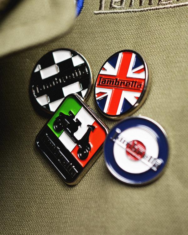 Lambretta Union Flag Pin Badge Multicolor