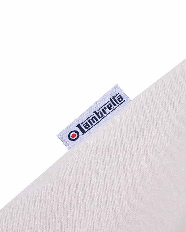 Lambretta Vertical Stripe Tee Whitecap Grey
