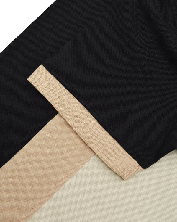 Lambretta Vintage Panel Polo Black