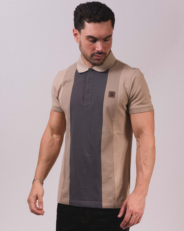 Lambretta Vintage Panel Polo Stone