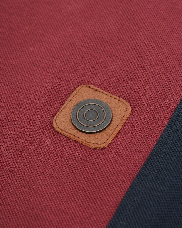 Lambretta Vintage Polo Burgundy/Navy