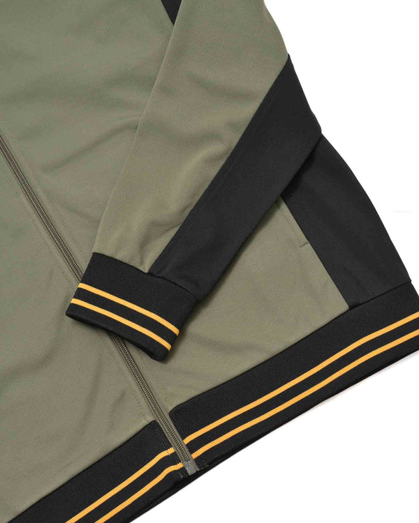 Lambretta Vintage Track Jacket Khaki/Black/Gold