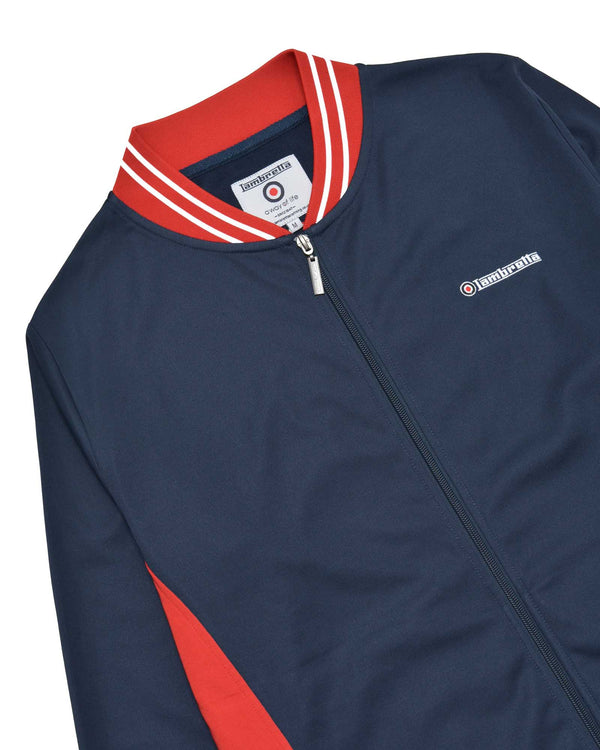 Lambretta Vintage Track Jacket Navy/Red/White