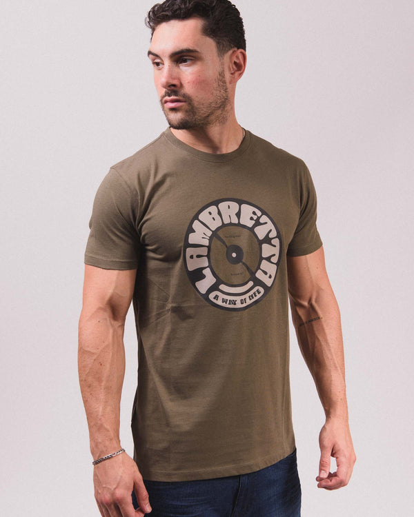 Lambretta Vinyl Tee Khaki