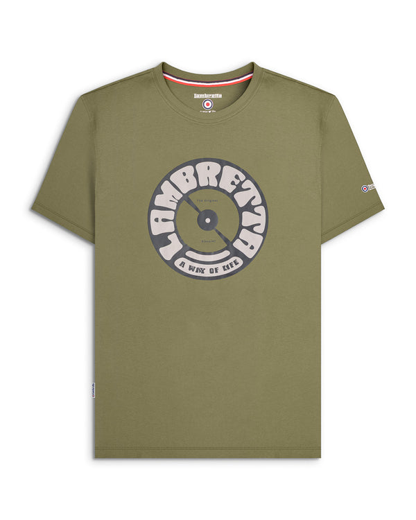 lambretta Vinyl Tee Khaki
