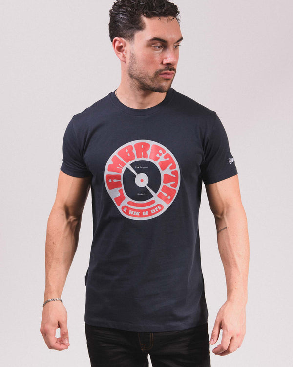 Lambretta Vinyl Tee Navy