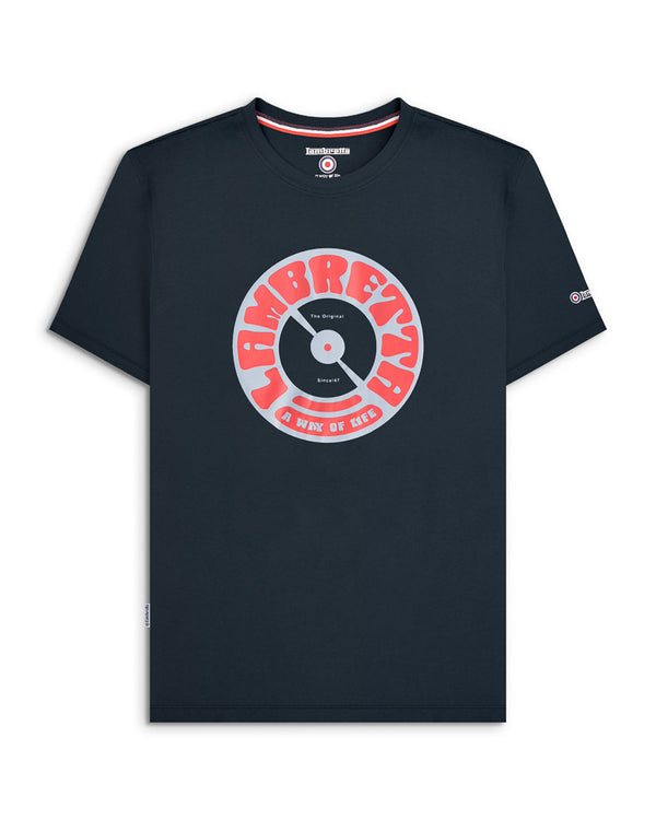 lambretta Vinyl Tee Navy