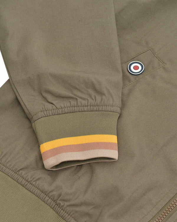 Lambretta Triple Tipped Monkey Jacket Khaki/Gold/Tobacco/Cream
