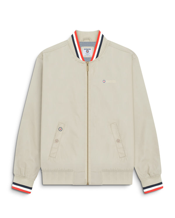 lambretta Triple Tipped Monkey Jacket Stone/Red/White/Navy