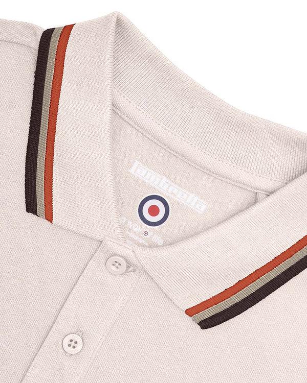 Lambretta Triple Tipped Polo Oatmeal/Clay/Stone/Java