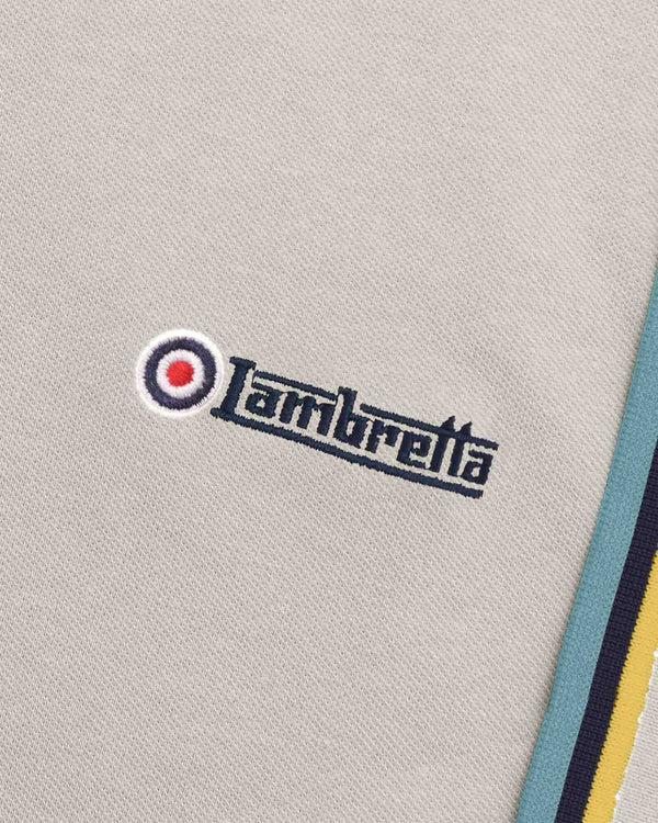 Lambretta Triple Tipped Polo Pebble/Yellow/Navy/Smoke Blue