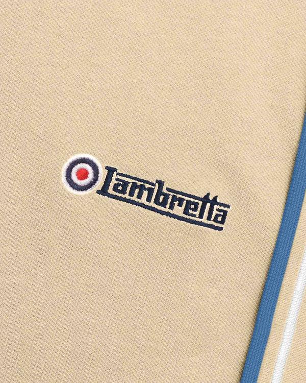 Lambretta Twin Tipped Polo Wood Ash/White/Dark Blue