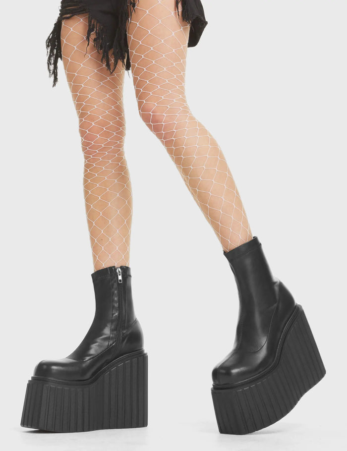 Lamoda Down To Earth Chunky Platform Creeper Ankle Boots