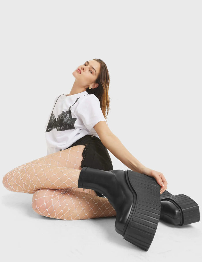 Lamoda Down To Earth Chunky Platform Creeper Ankle Boots