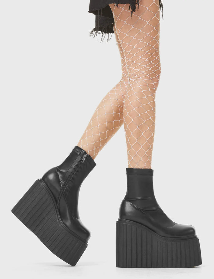 Lamoda Down To Earth Chunky Platform Creeper Ankle Boots