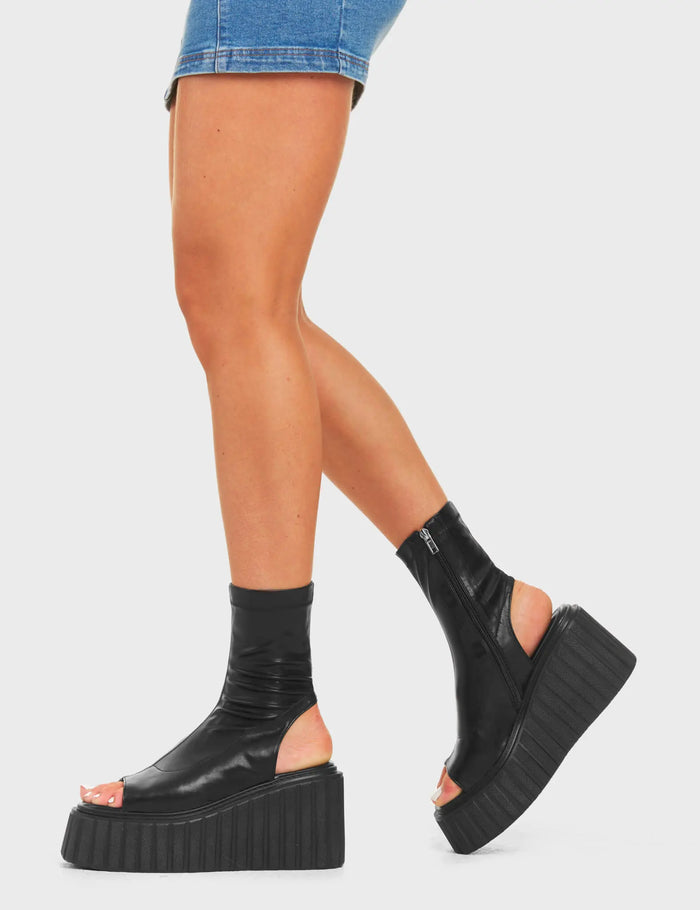 Lamoda Games Of Luck Chunky Platform Creeper Ankle Boots