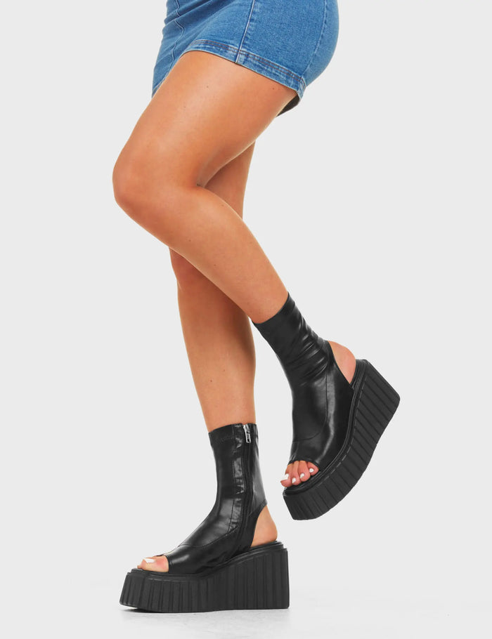 Lamoda Games Of Luck Chunky Platform Creeper Ankle Boots