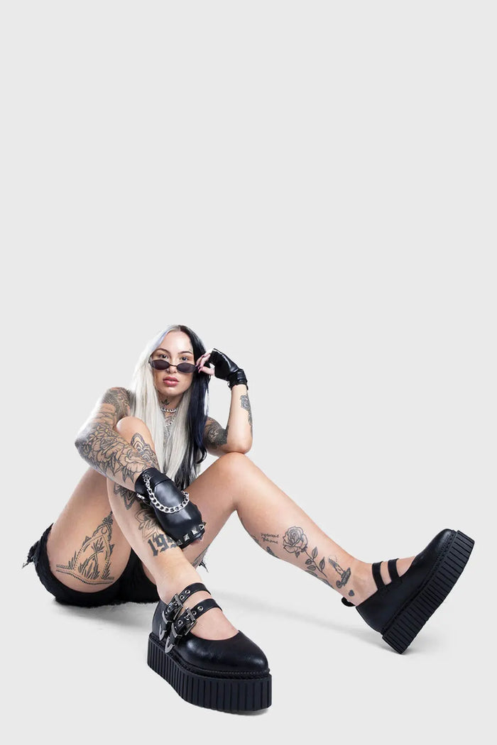 Lamoda I'm A Believer Chunky Platform Creeper Shoes