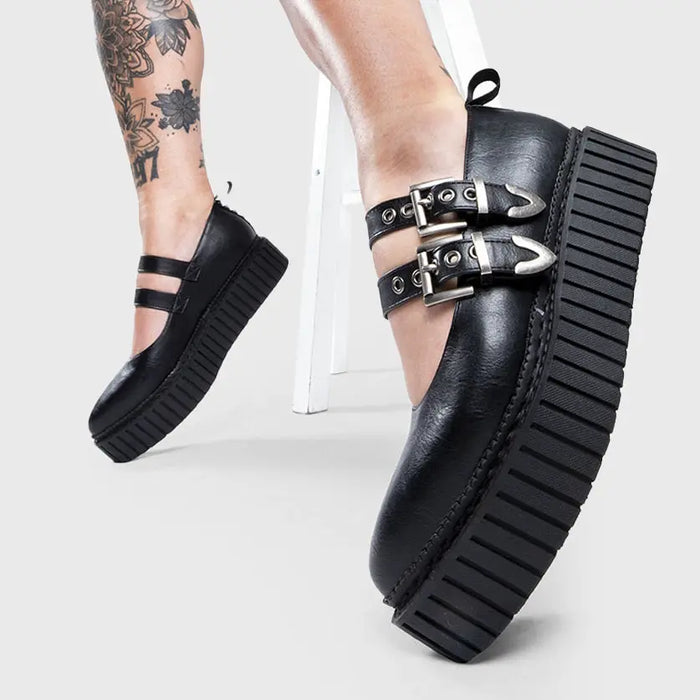 Lamoda I'm A Believer Chunky Platform Creeper Shoes