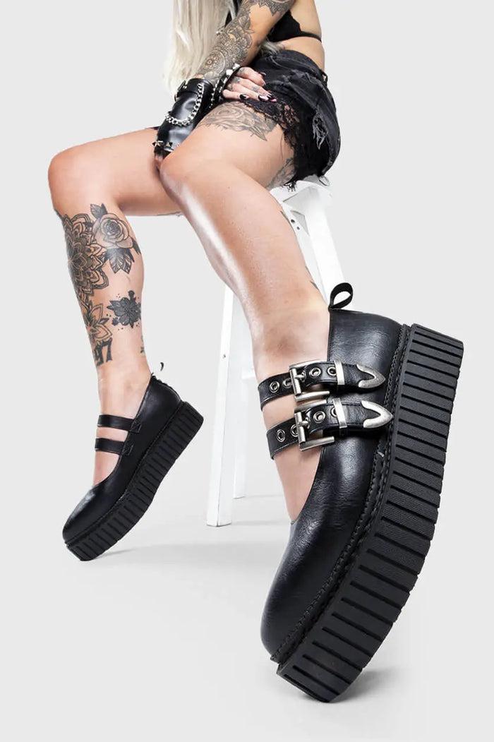 lamoda I'm A Believer Chunky Platform Creeper Shoes