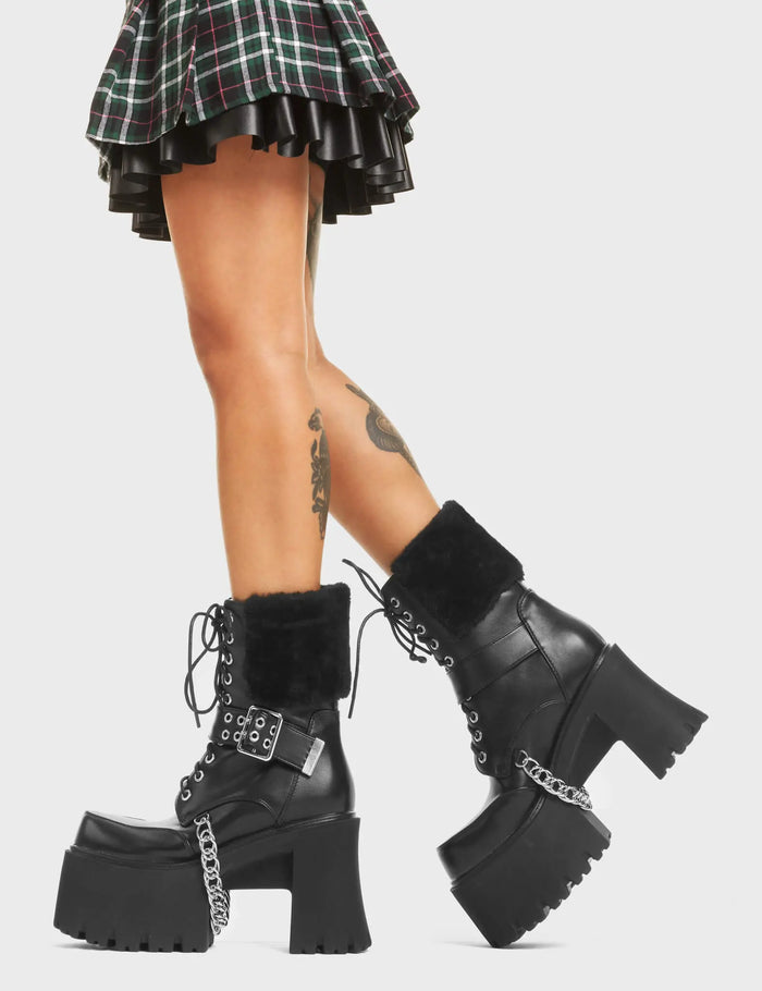 Lamoda Accelerate Chunky Platform Ankle Boots