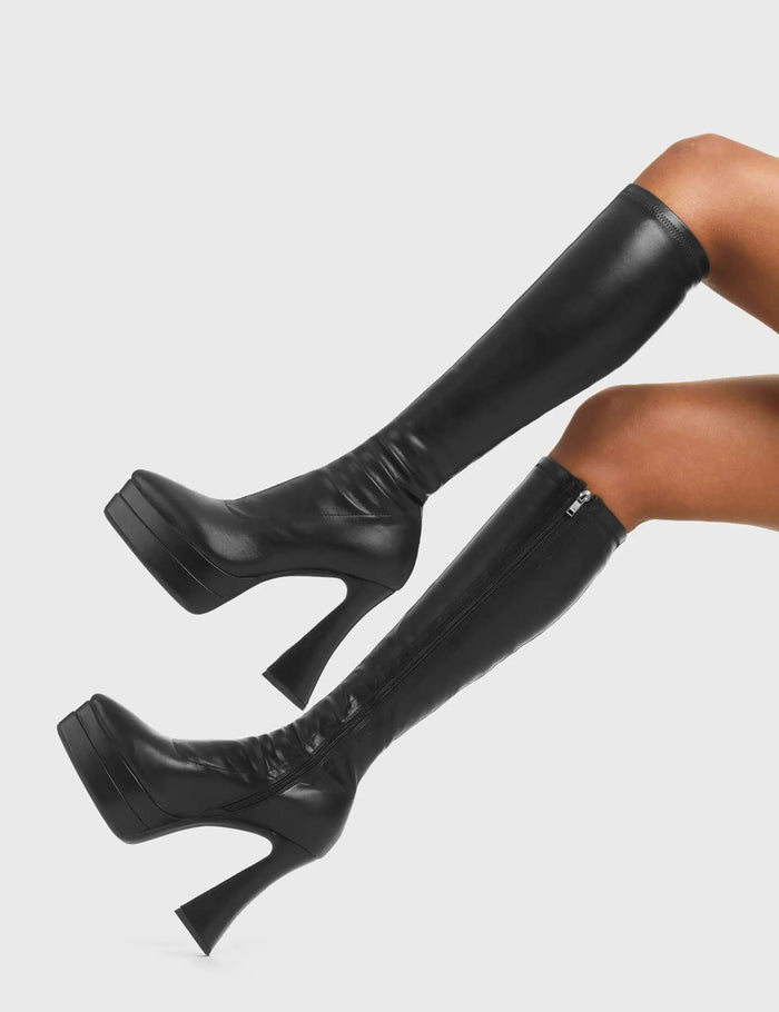 Lamoda Alter Ego Platform Knee High Boots