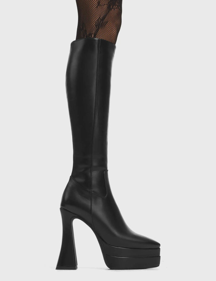 lamoda Alter Ego Platform Knee High Boots