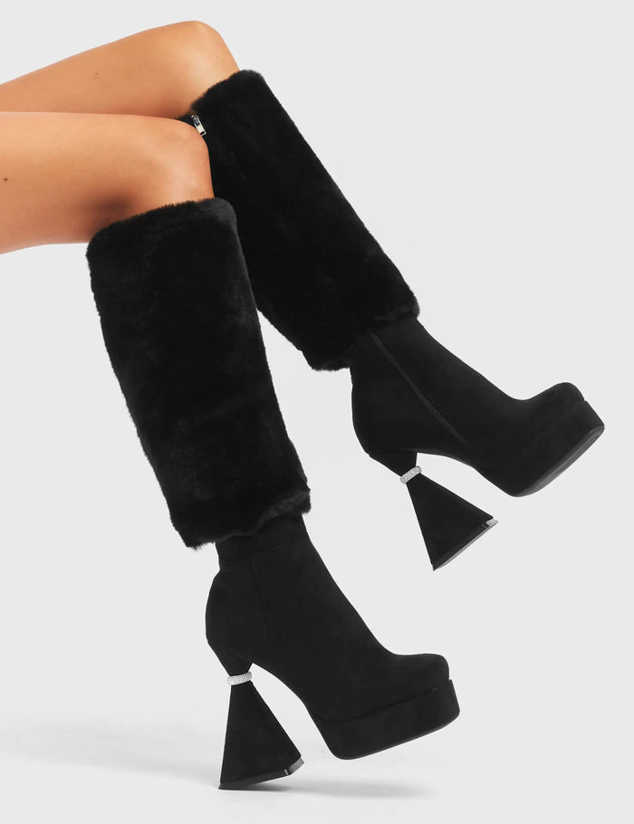 Lamoda Ambitious Platform Knee High Boots