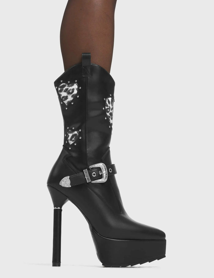 lamoda Anger Management Platform Calf Boots